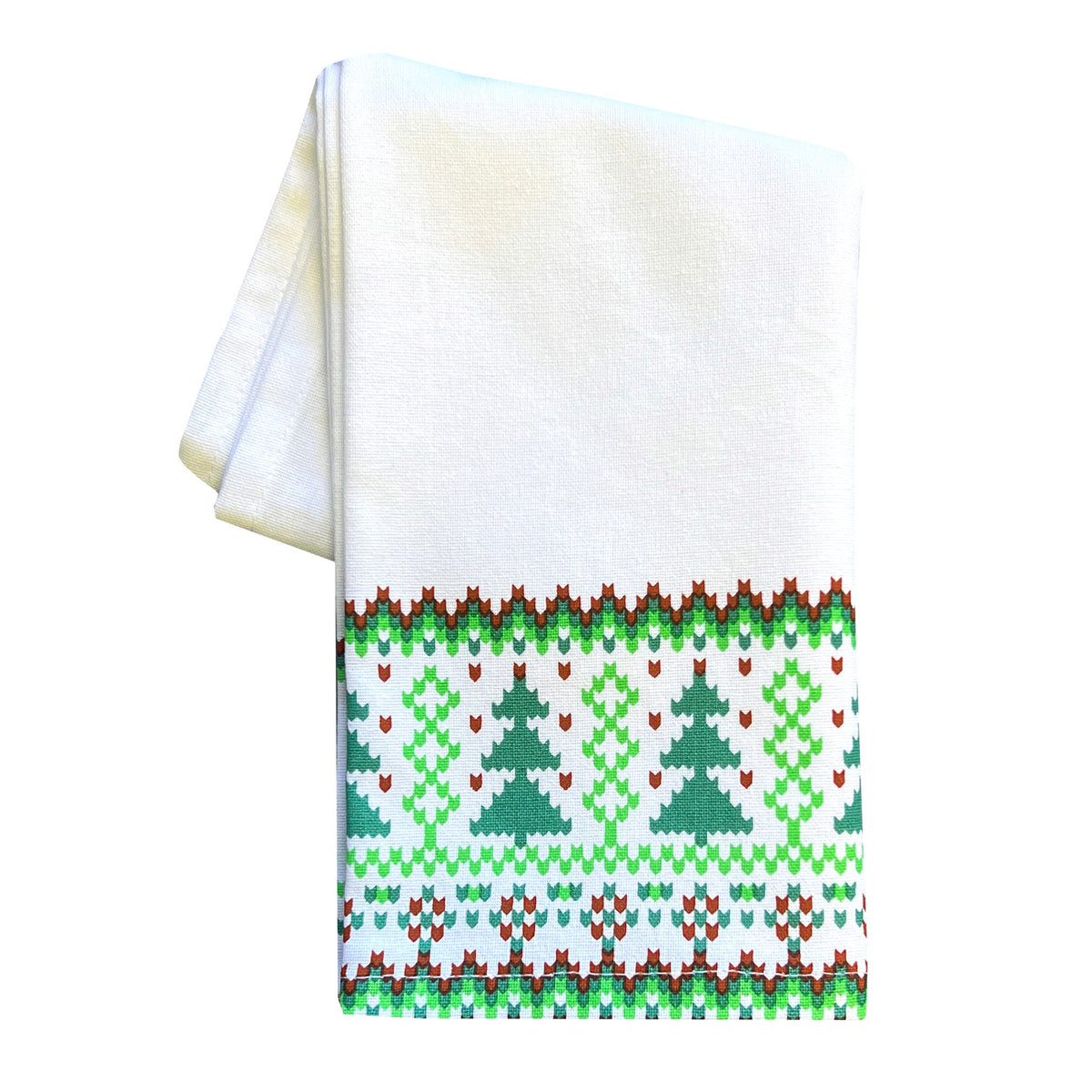 Torchon - Bordure de pull d’hiver Dunroven House sur blanc