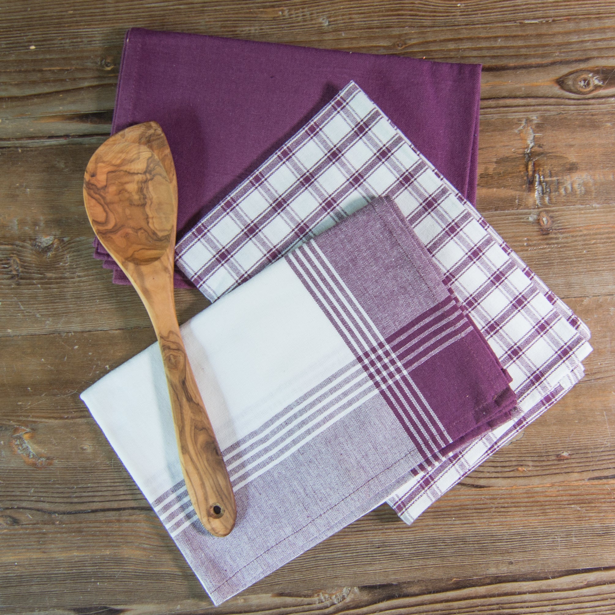 Variety Towel Set Purple Set of 3 CoCo B. Kitchen Home