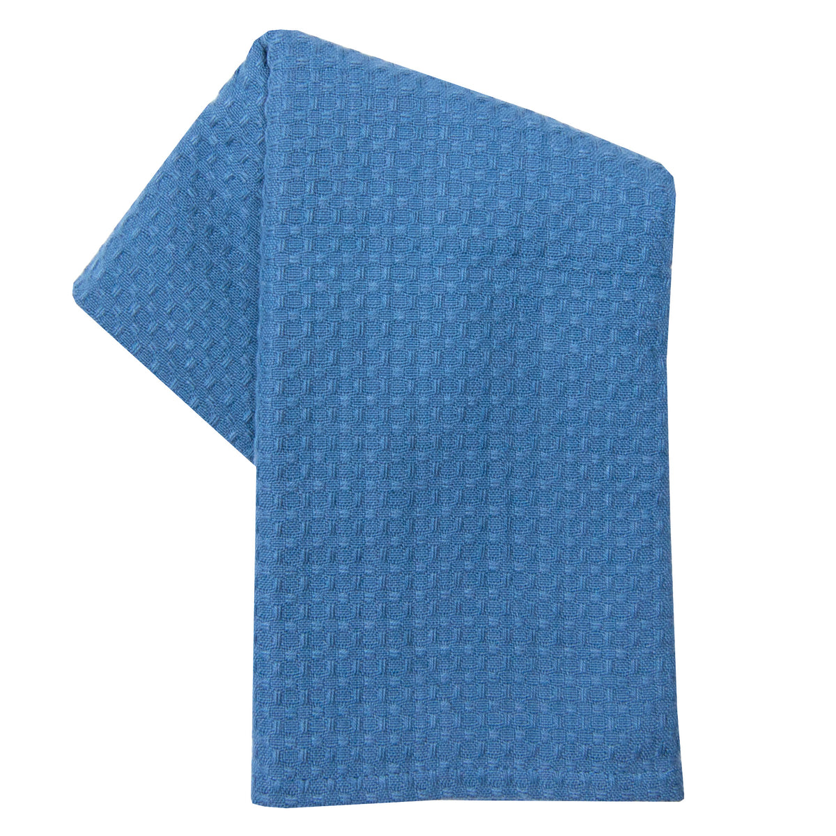Fancy Turquoise Cow Waffle Kitchen Towel