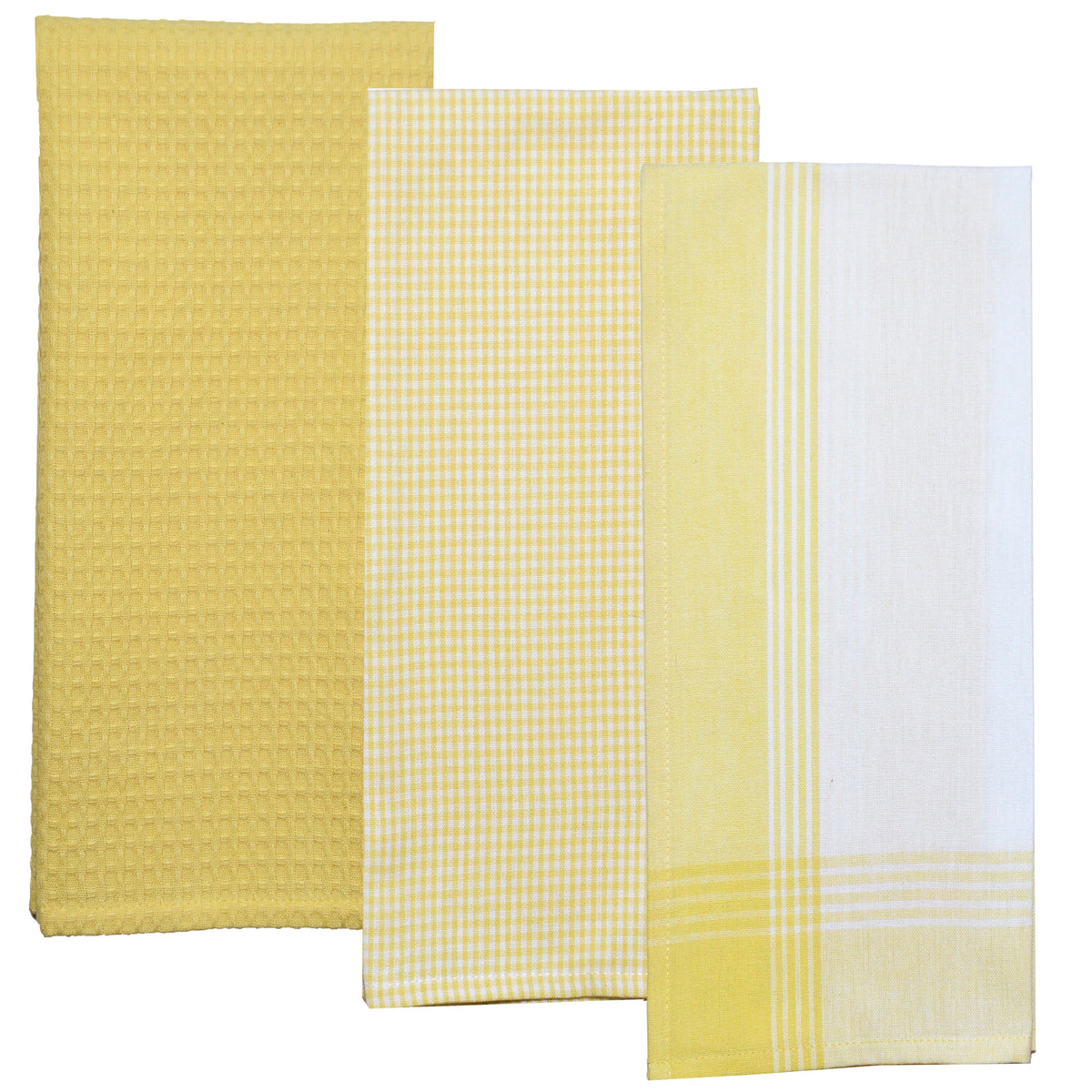 Variety Towel Set - Yellow Set of 3