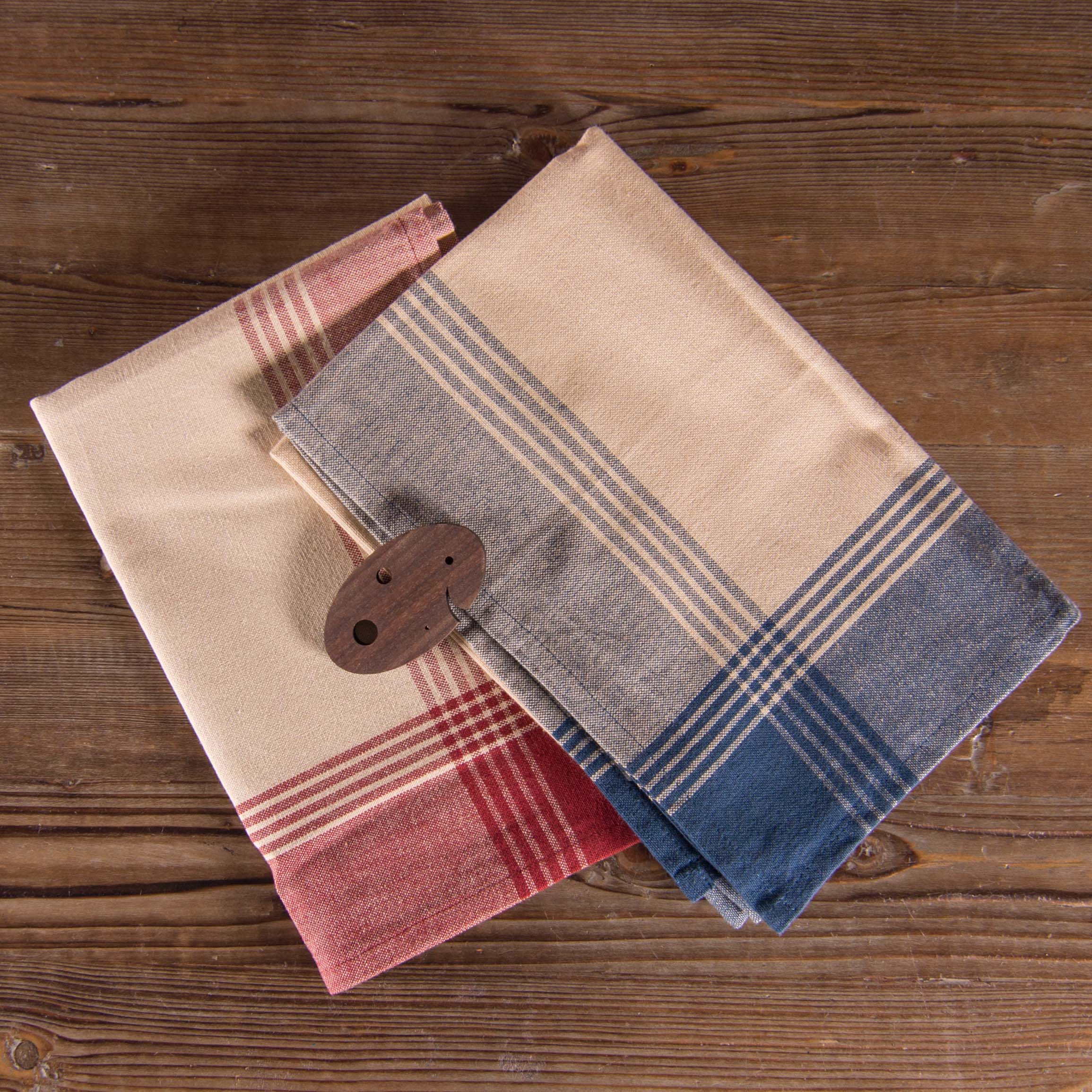 Plain coloured store tea towels