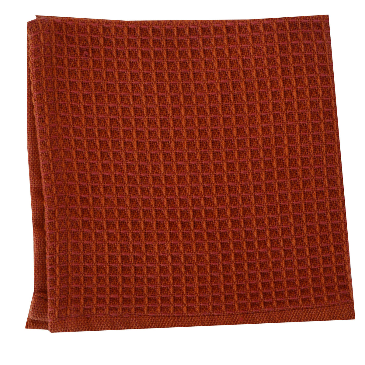 Check orange Waffle Weave Cotton Dish Towels, For Kitchen Use, 50-100 G