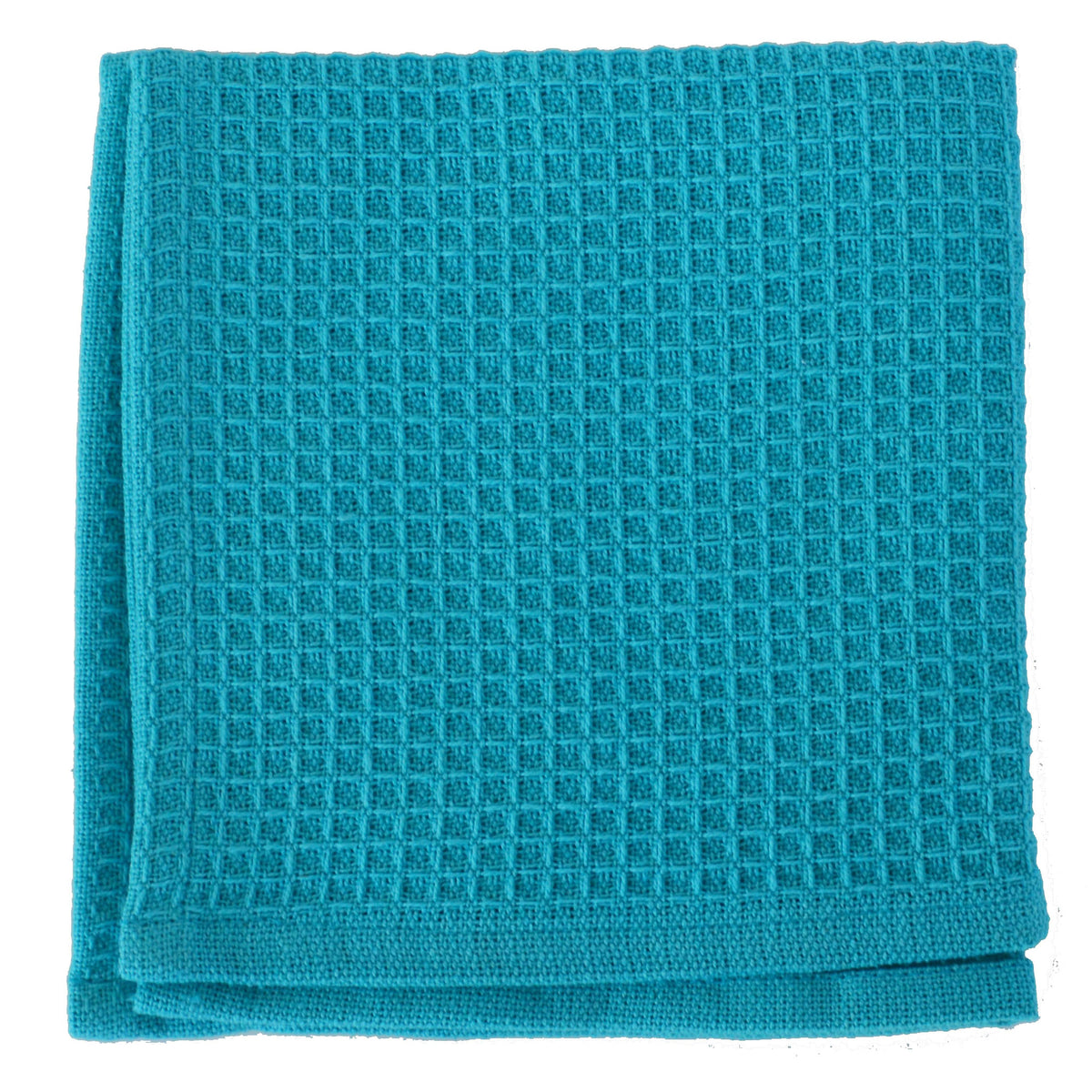 Swedish Recycled Cotton Waffle Weave Cleaning Dish Cloth with Green Stripe  22 x 18