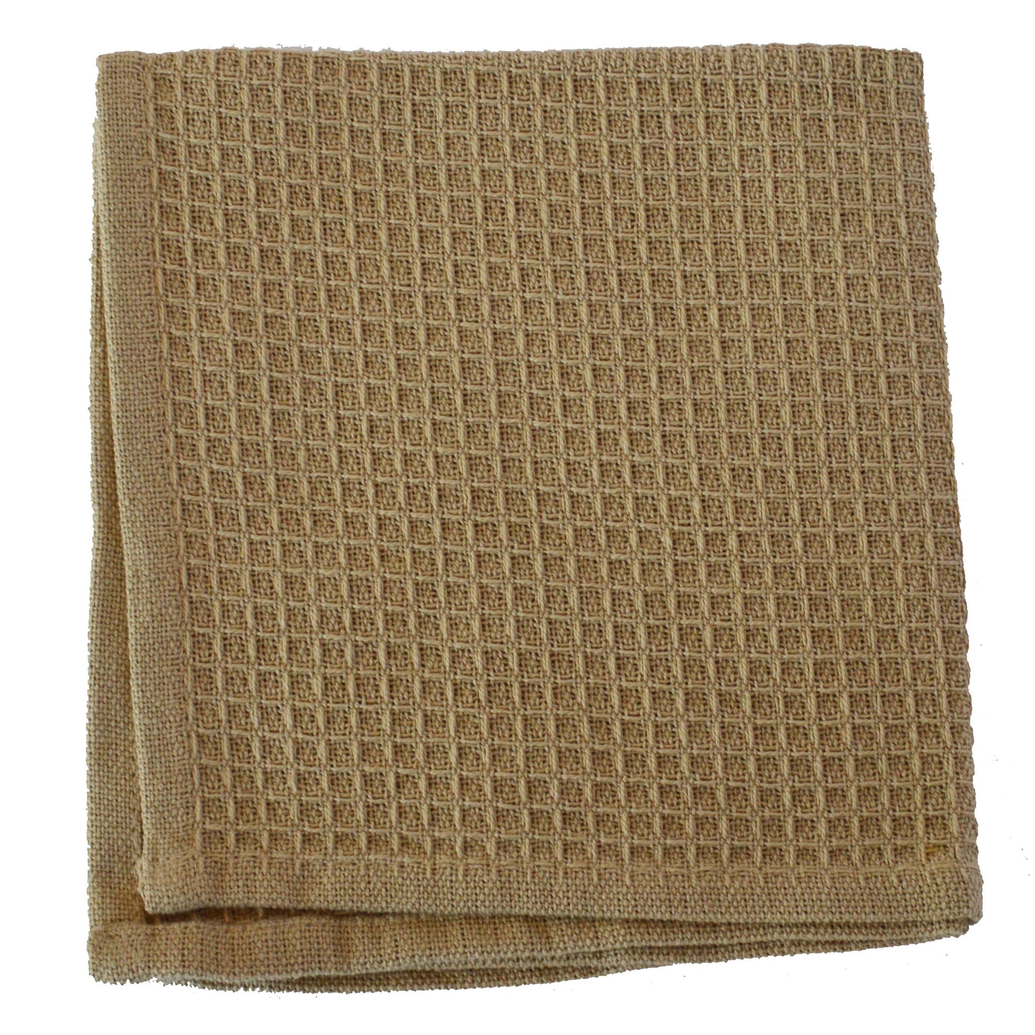 Piccocasa 4pcs Cotton Soft Waffle Weave Kitchen Dish Towels Set 13 inchx 27 inch Brown, Size: 13 x 27