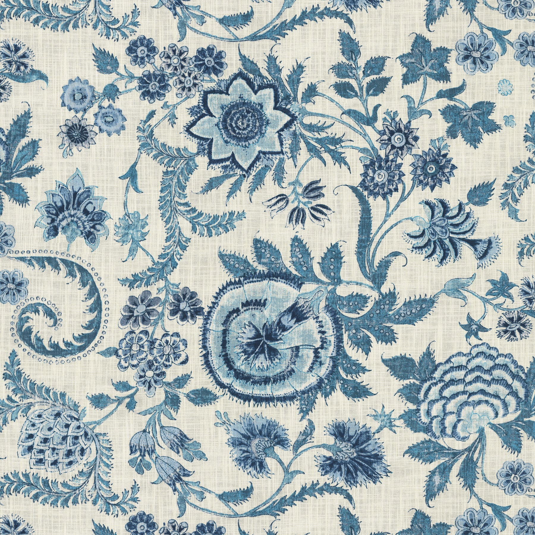 7094512 HARRIS MARINE Floral Print Upholstery And Drapery Fabric