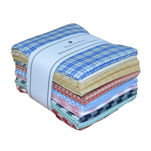 Dunroven Homespun 18x21 Fat Quarters 12pcs-white & Cream : Target