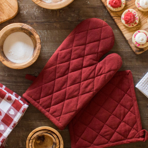 Solid Potholders & Oven Mitts