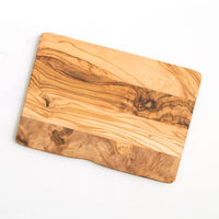 Large cutting board olive wood out of one solid piece, rectangular